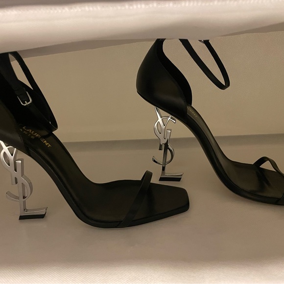 Opyum 110 Saint Laurent Black Heels  size 41 - Picture 1 of 5